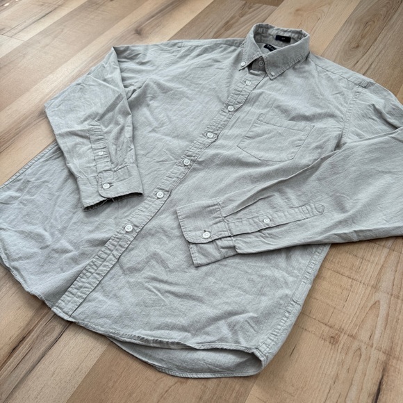 J Crew Mercantile Slim Fit Flex Shirt Gray Lightweight Beach Shirt - Picture 6 of 10